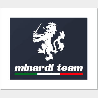 Minardi F-1 Team Vintage Art Posters and Art